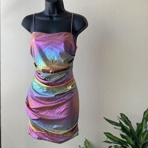 Metallic Mini Dress